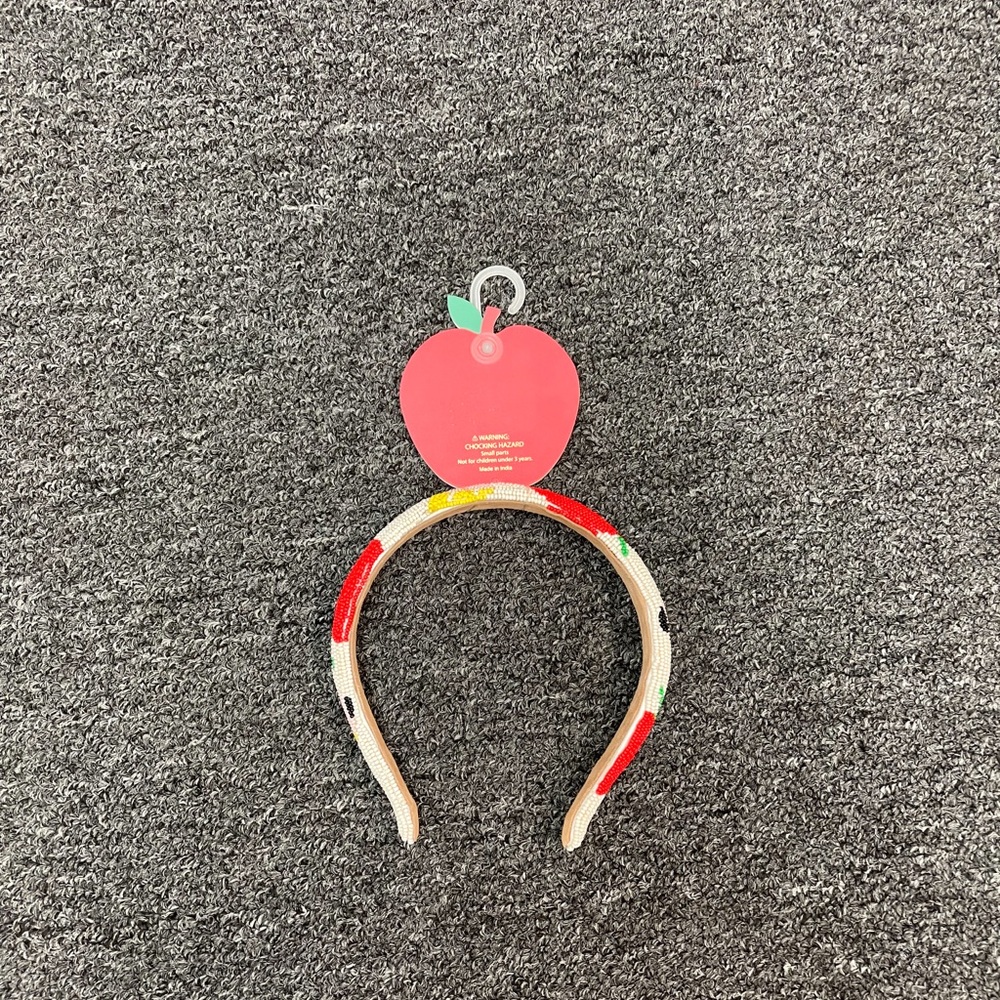 Back to School Themed Beaded Headband - Picture 2 of 5
